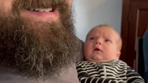 Baby’s First Time Seeing a Beard