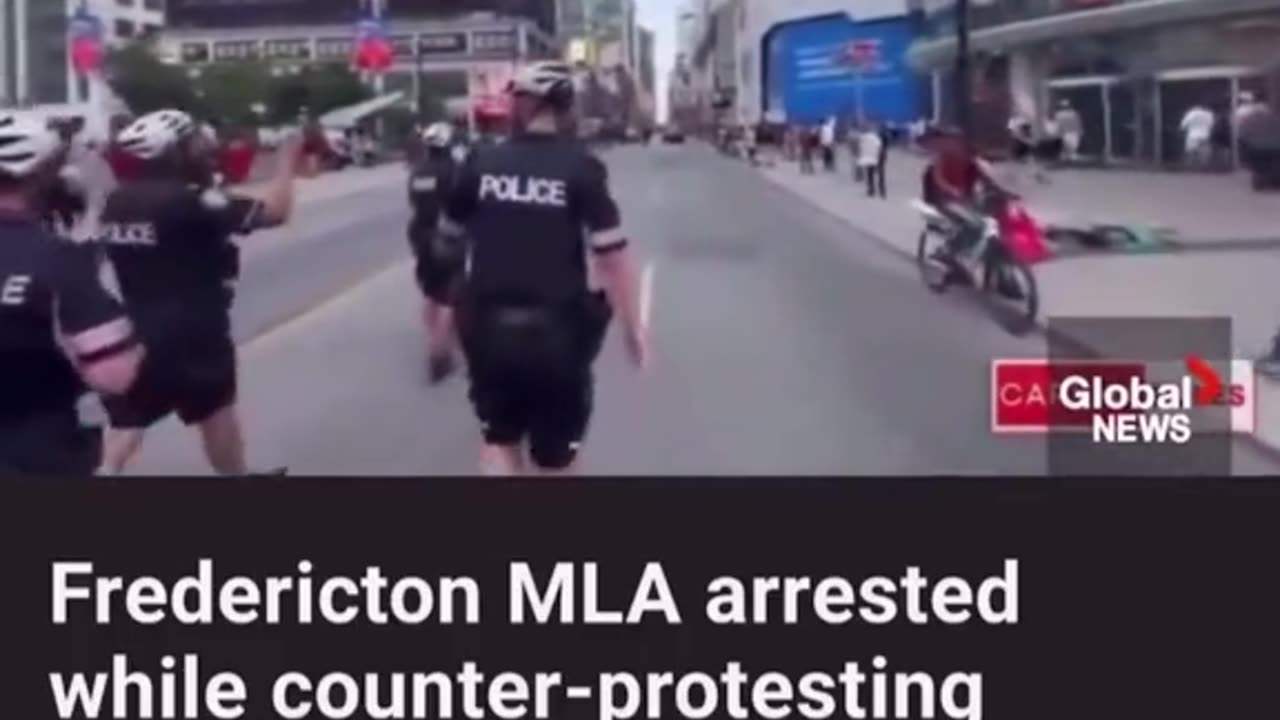 Peaceful Counter Protestor Arrested is a New Brunswick MLA