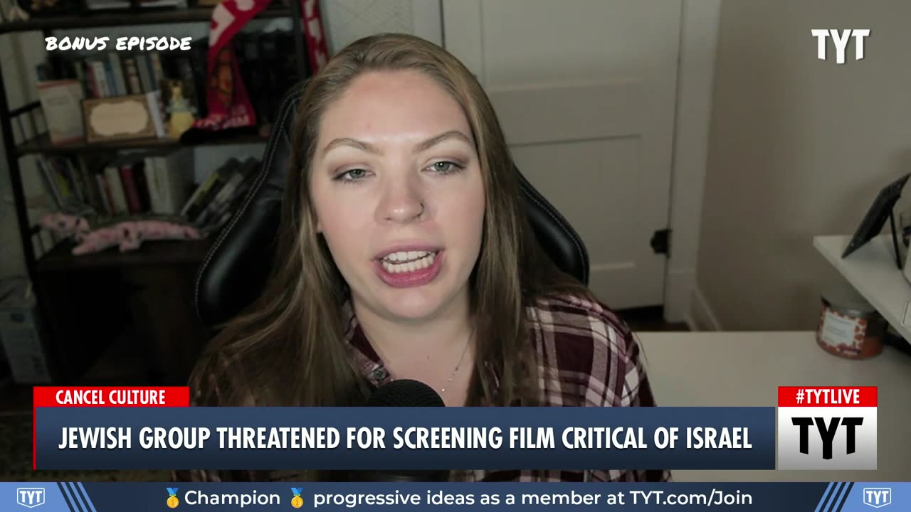 COLLEGE JEWISH GROUP THREATENED FOR SCREENING FILM CRITICAL OF ISRAEL