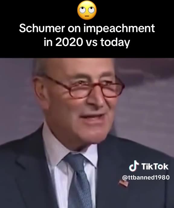 UpChuck Schumer double talk on impeachment