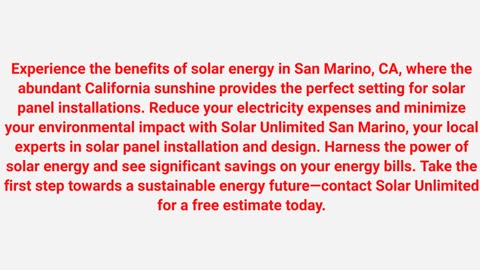 Solar Unlimited : Solar Panel in San Marino, CA