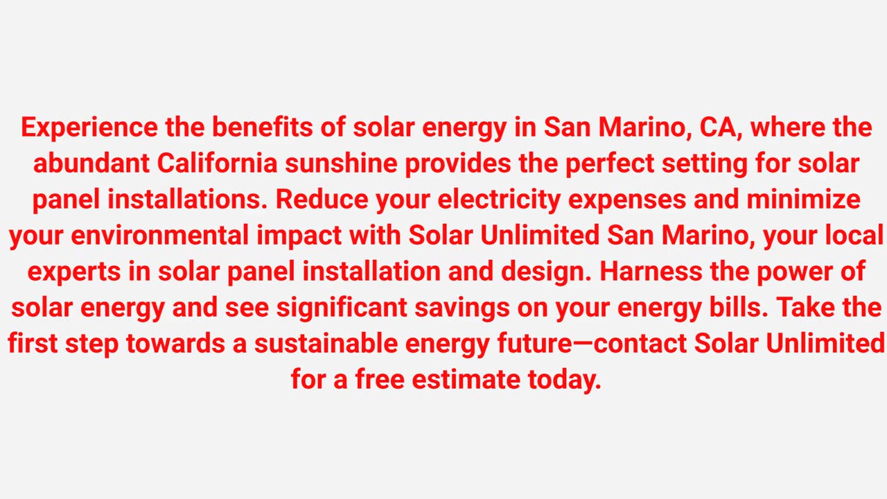 Solar Unlimited : Solar Panel in San Marino, CA