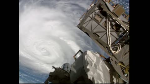 HURRICANE FRANKLIN IS SEEN FROM THE INTERNATIONAL SPACE STATION