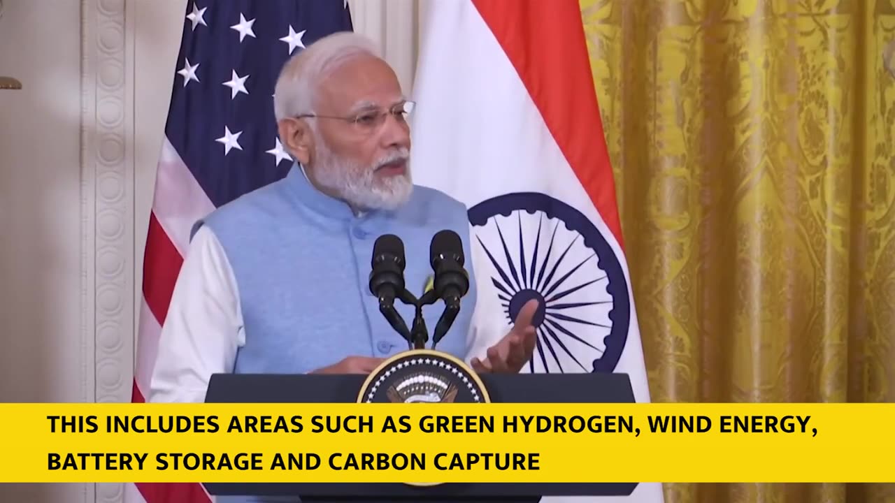 PM Modi's remarks at joint press meet with US President Biden at White House- With Subtitles