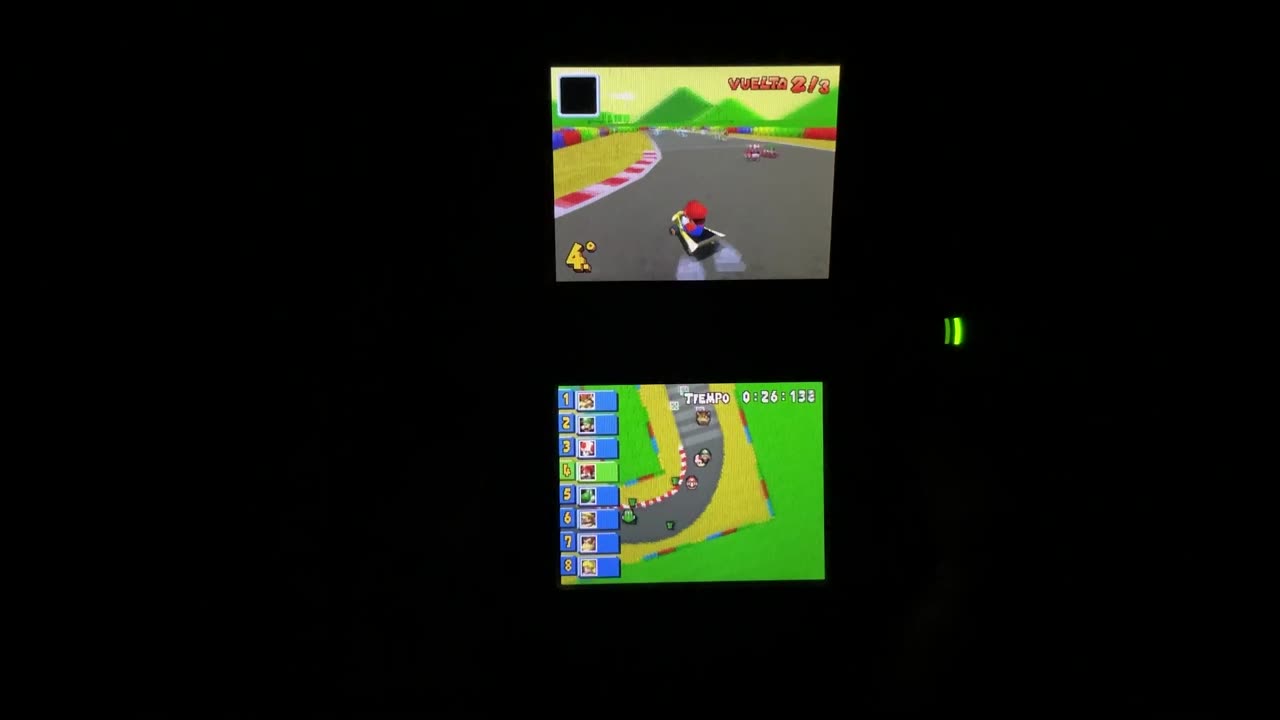 0265-Jugando: mariokart ds, snes circuito mario, copa caparazón, 150cc, gran prix retro