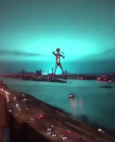 Miami Police finally released alleged footage of the alien creature that shut down the mall