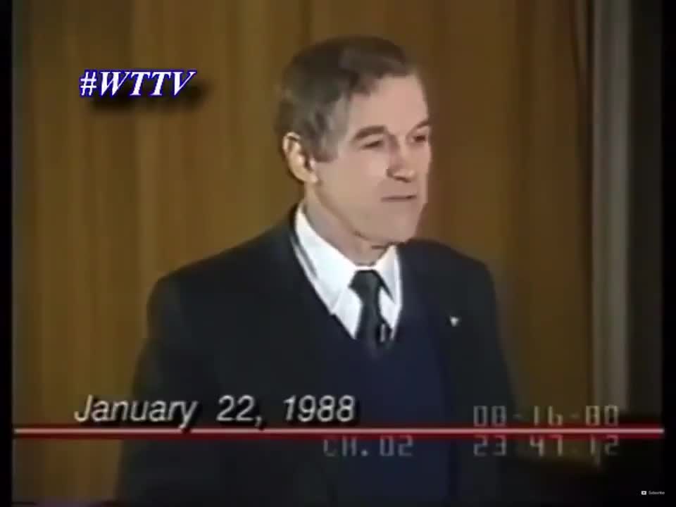 Politics - 1988 Ron Paul Speach Right On