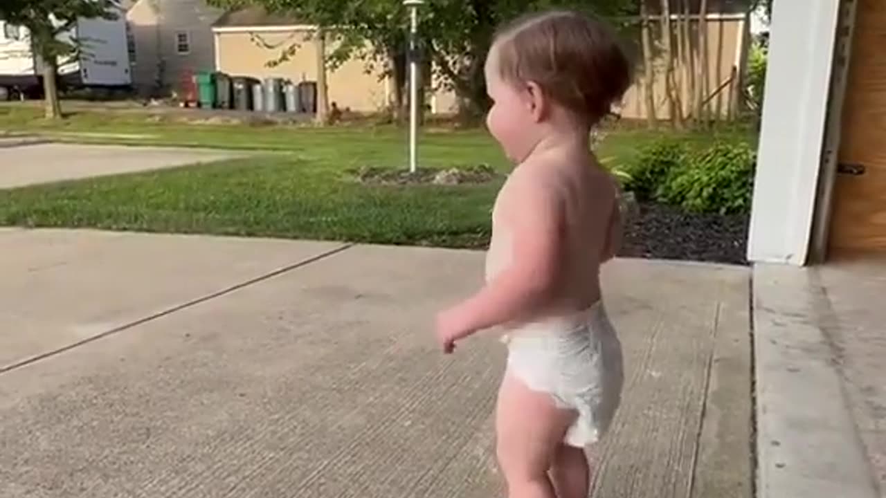 Baby smiling video