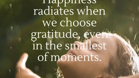 Radiating Happiness, Gratitude in Every Moment #Shorts #happinessfacts #subscribe