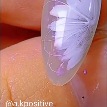 Acrylic nail art | DIY nail design