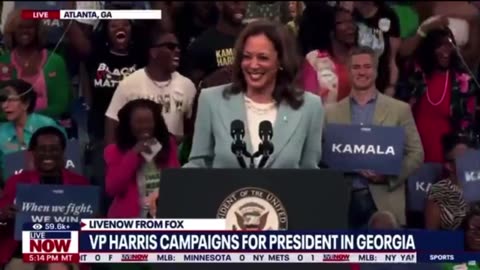 Kamala Harris quotes quavo and says Donald trump doesn’t walk it like he talks it