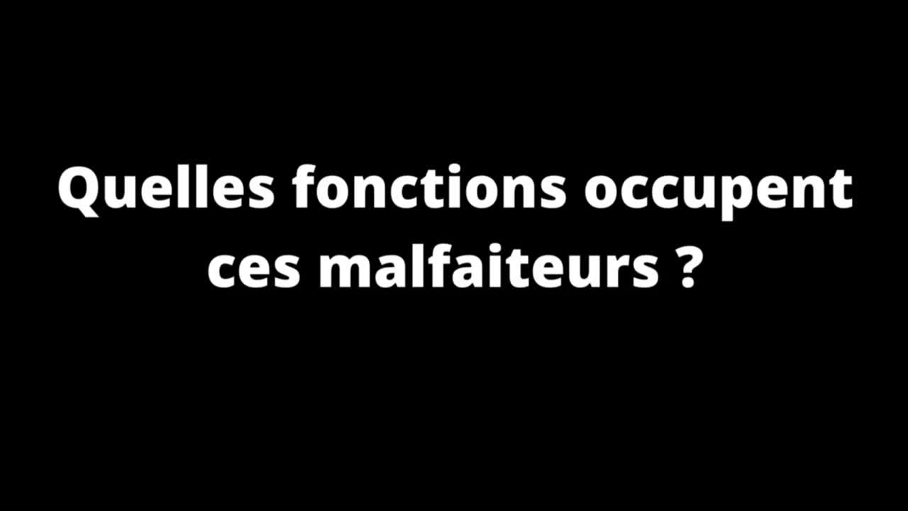 Quelles Fonctions Occupent ces Malfaiteurs? 1min.