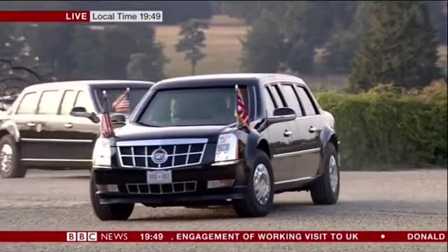 Trump" Finally " Arrives at Biden's Inauguration Day