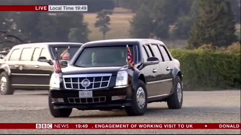 Trump" Finally " Arrives at Biden's Inauguration Day