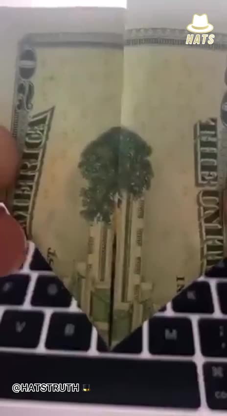 Fold a $20 Bill a Certain Way - LOOK!