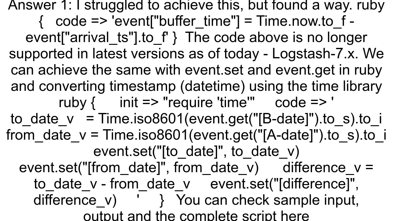 How to calculate time stamp difference in Elasticsearch Kibana and show it in new column in results