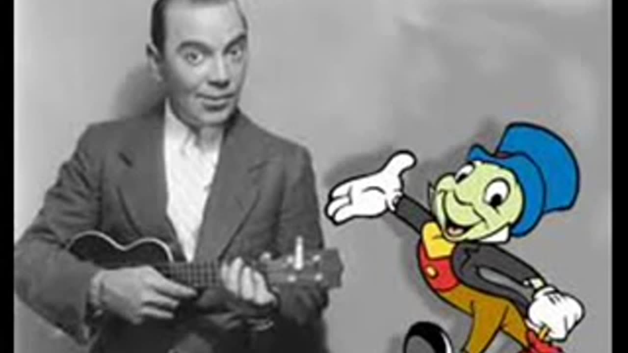 Jiminy Cricket (Cliff Edwards) Sings When You Wish Upon A Star 1940