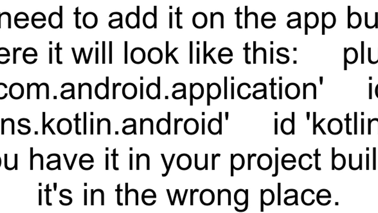 Plugin id 39kotlinkapt39 was not found in any of the following sources Gradle Core Plugins amp Plug