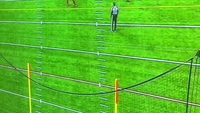 Philadelphia eagles attempt a 54 yard field goal to end the first half