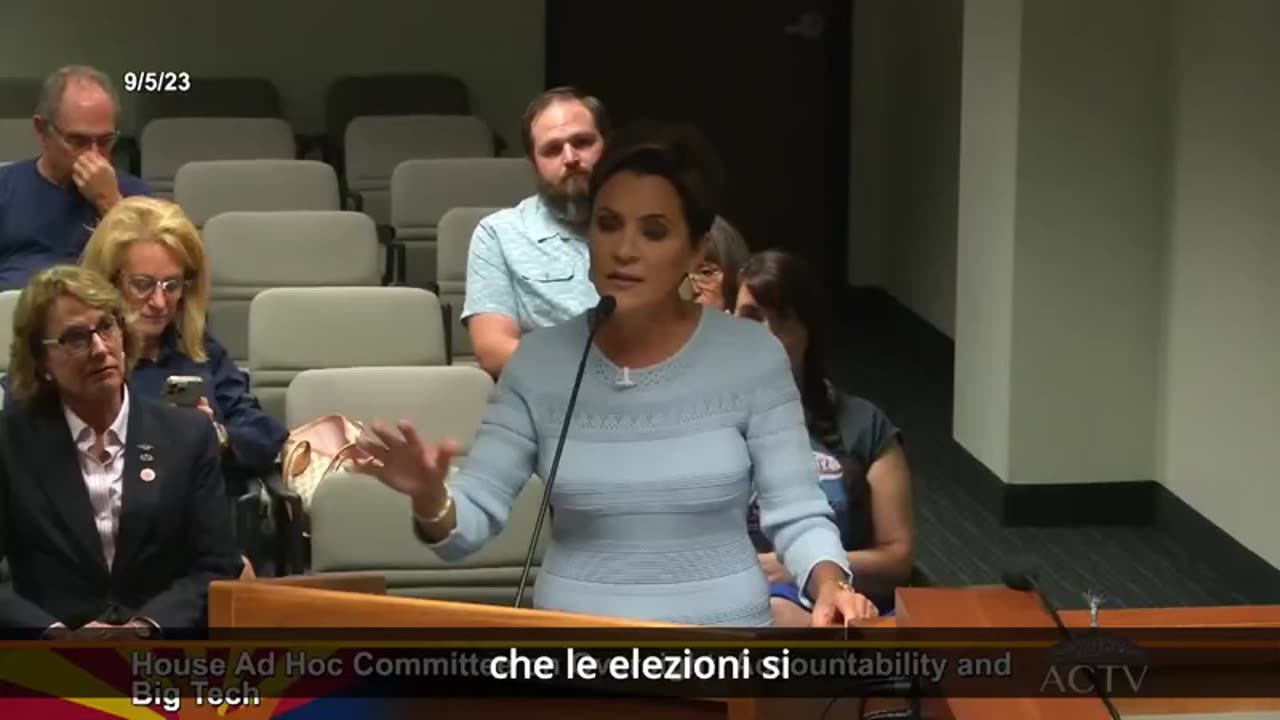 🇺🇸⚡️ KARI LAKE - TESTIMONIANZA SULLA COLLUSIONE DI KATIE HOBBS E STEPHEN RICHER CON LA BIG TECH ⚡️