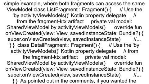 Create a shared ViewModel with Factory