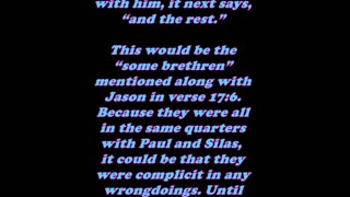 The Book of Acts 17:9 - Daily Bible Verse Commentary