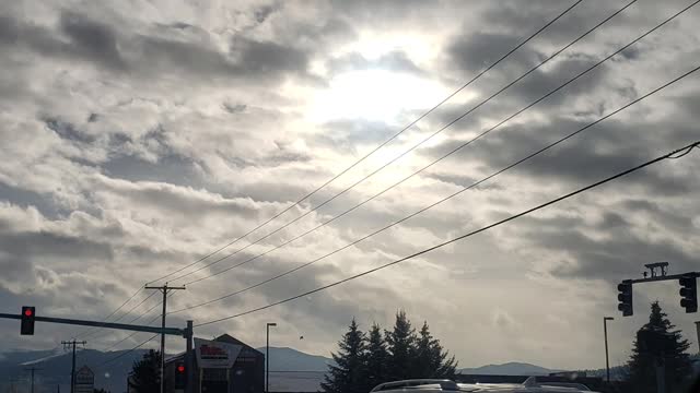 This sky made in a day of chemtrails