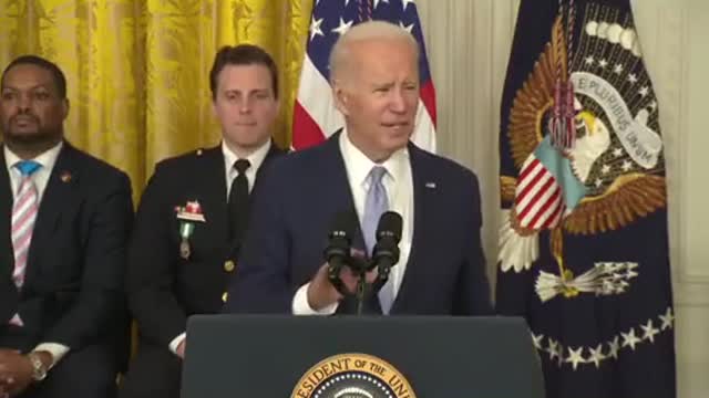 Biden says "what happened on July the 6th had international repercussions..."