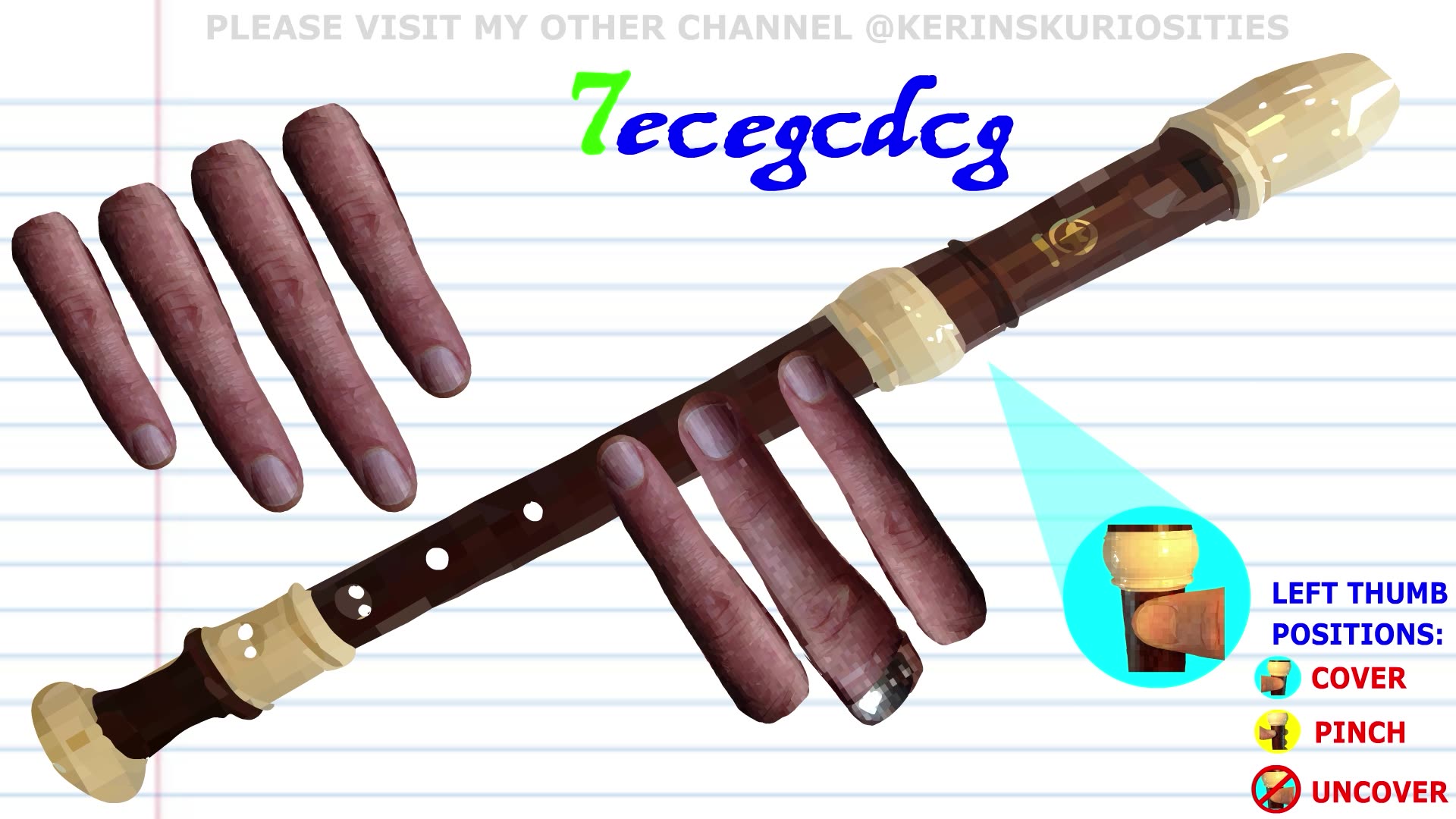 How to Play Moon River on the #Recorder - Key of C