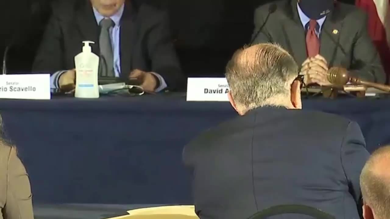 Rudy giving all the proof about ballot irregularities