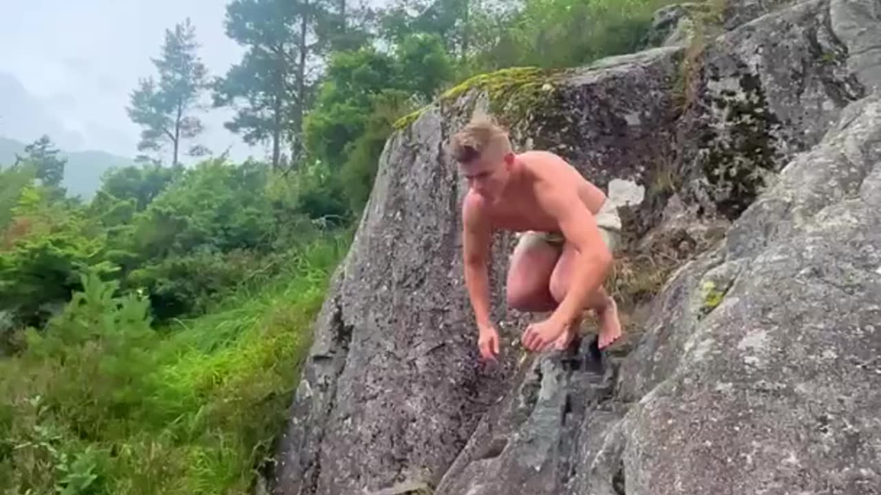 Fearless Jumps On A Slide With No Room For Mistakes