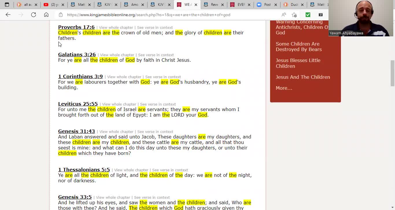Another long lesson edifying the depth of the ministry