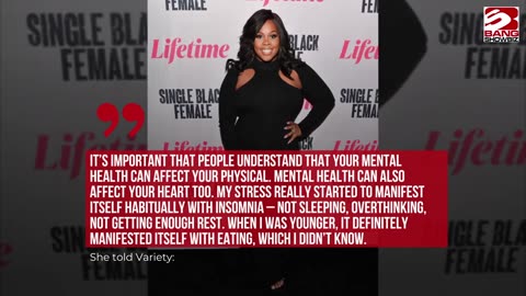 Amber Riley Battles Insomnia and Panic Attacks.