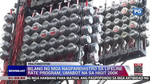 Mga hindi pa rehistrado sa lifeline rate program, maaari pang humabol