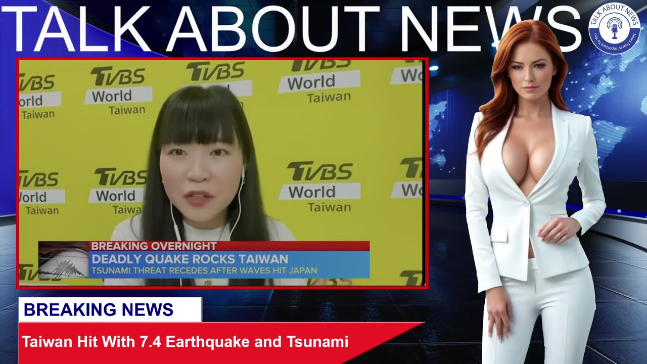 Massive 7.4 Magnitude Earthquake Hits Taiwan: Buildings Collapse, Tsunami Warnings Issued