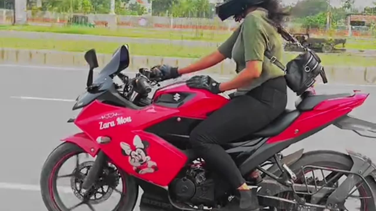 Lady biker pat 08 #trending #viral