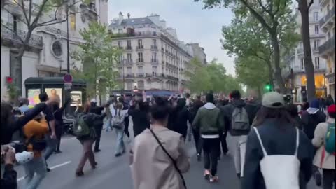 Riots Break Out In France As Macron Is Reelected