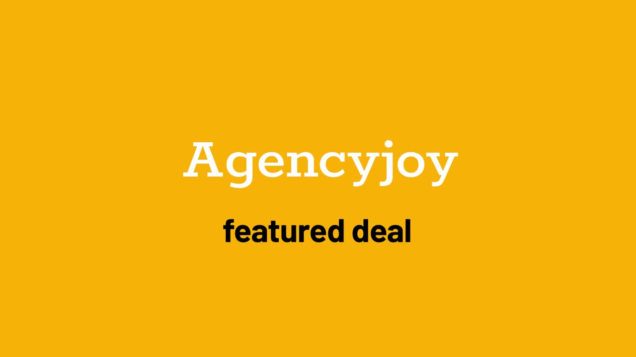 Agencyjoy Lifetime Deal : Sales CRM Tool