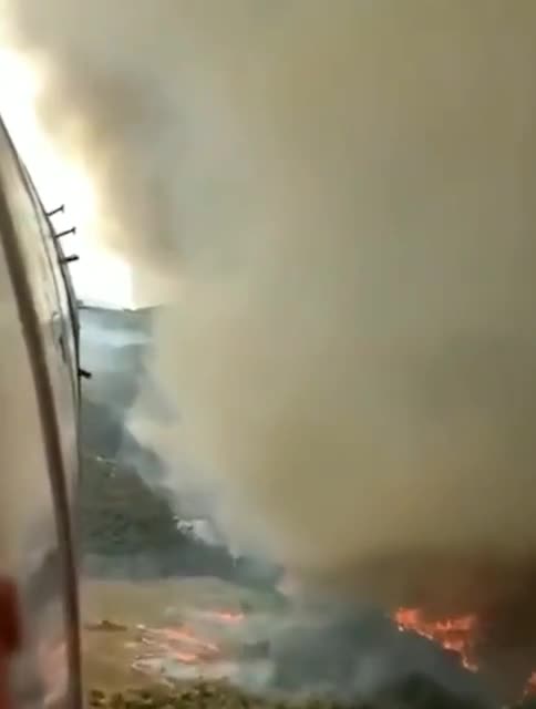 Greece EU - Thousands Flee From Their Homes From Wildfires