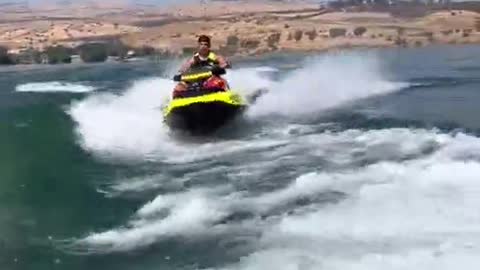 The jet ski was amazing