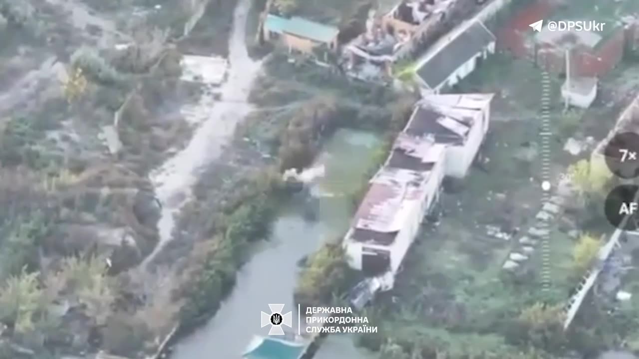 ⚡️From a small enemy craft to a submarine – one strike by a border guard FPV