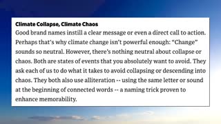 Just Don't Call It Global Warming! - #PropagandaWatch
