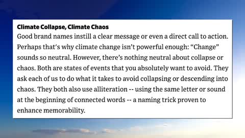 Just Don't Call It Global Warming! - #PropagandaWatch