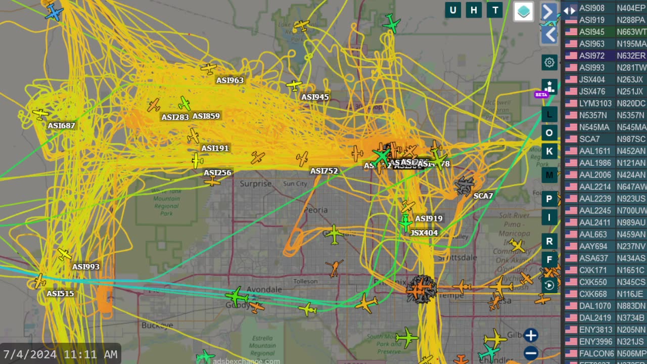 Mormon Mafia China SpyFare over Arizona - July 4th 2024 -