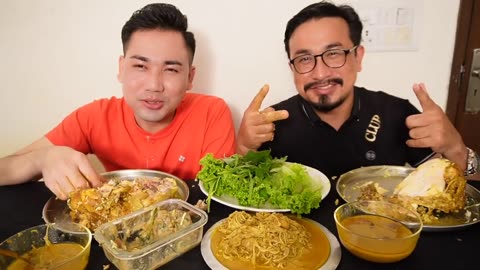 2KG CHICKEN WITH ERONBA EATING CHALLENGE | EATING SHOW | CHICKEN CURRY MUKBANG ||