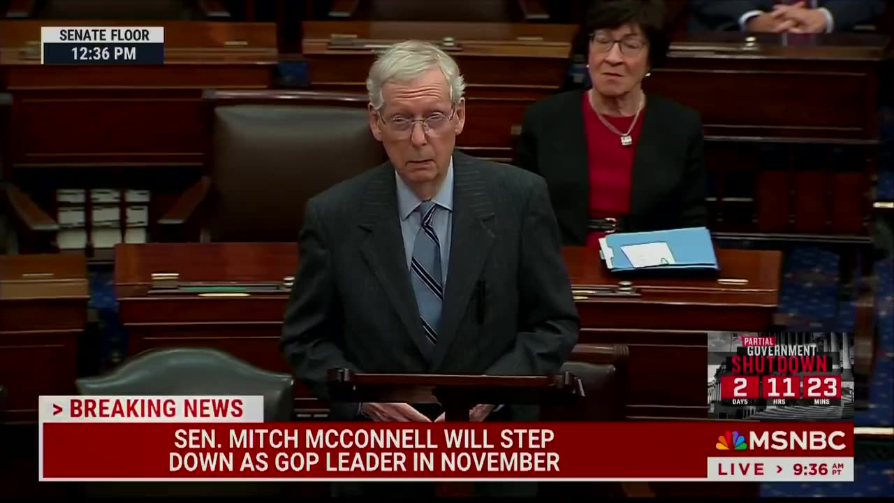 Mitch McConnell announces he is stepping down as GOP Leader