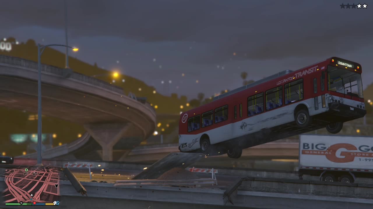 Gta V Bus Stunt 😱