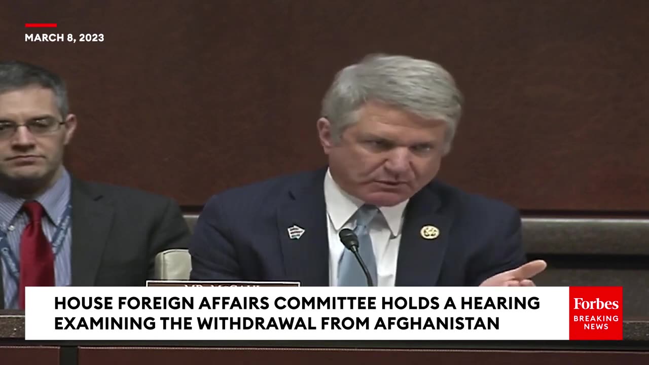 'People Do Need To Be Held Accountable'- Michael McCaul Laments US Withdrawal From Afghanistan