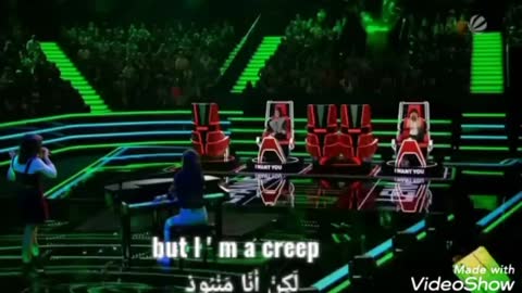 The Voice Kids song creep translated into Arabic (Songs-Music-song)