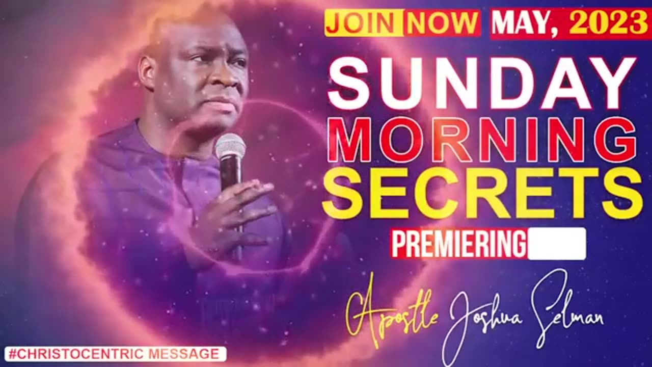 SUNDAY SECRETS, 28TH MAY 2023 - Apostle Joshua Selman Koinonia Morning Serivce